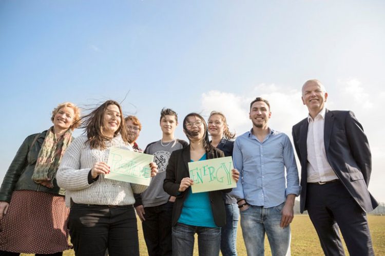 Jan bij de opening van het HU Green Office voor duurzame initiatieven, 17-3-16