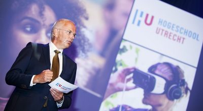 Jan Bogerd bij de opening van het HU collegejaar 2017-2018