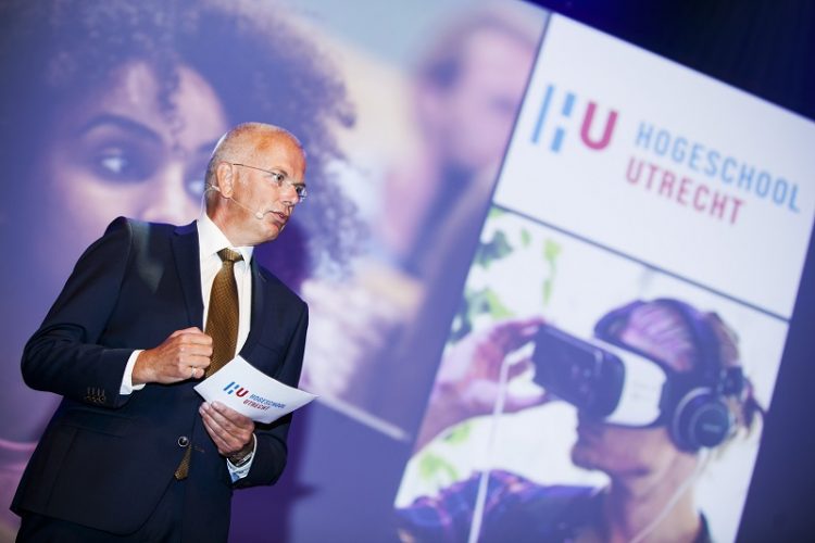 Jan Bogerd bij de opening van het HU collegejaar 2017-2018