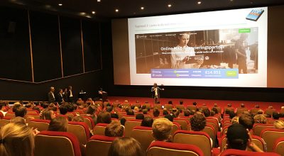 Propedeuse-studenten Business Management en Facility Management in de CineMec