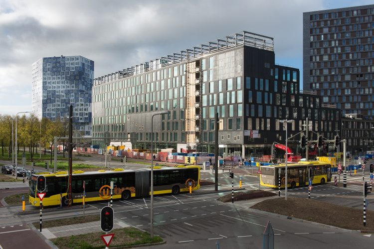 Zicht op HU Nieuwbouw, eind oktober 2017 (foto: Fotografie BEELD14)