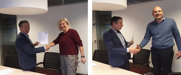 Docenten krijgen certificaat uitgereikt