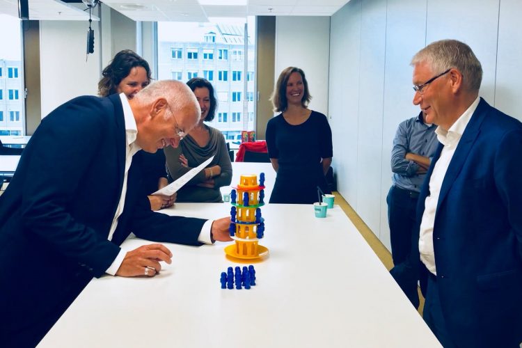 Werkbezoek Jan en Anton aan de dienst bedrijfsvoering van de HU