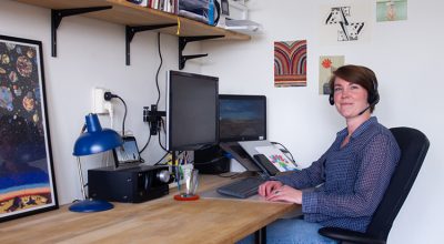 De thuiswerkplek van Esther Heinsman