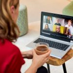 meeting via laptop