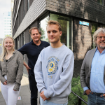 v.l.n.r: Nienke, Ramses, Reinoud, Doron. Foto: Lucas Versteeg