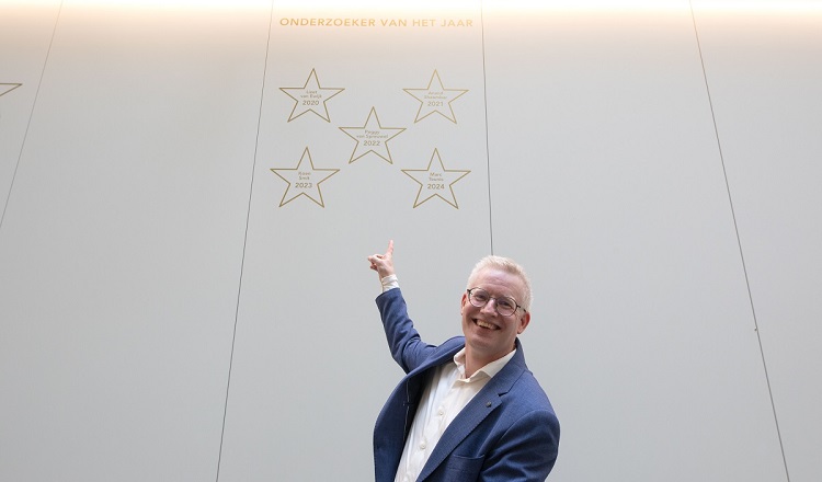 Marc Teunis voor de nieuwe Wall of Fame op HL15